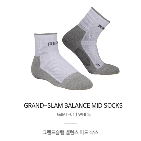 [REXY]렉시 남성 그랜드슬램 미드 삭스 26(M)