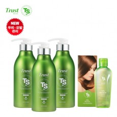 [TS샴푸] 트러스트 TS 샴푸 500ml×3개+TS 실크 케라틴 헤어 에센스 170ml