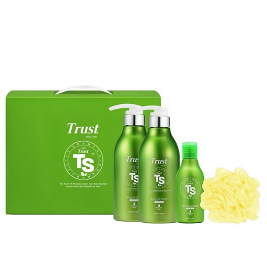 [TS샴푸] 더트러스트 TS 샴푸 4종세트(더 트러스트 TS샴푸 300g×2개, 샴푸 100g, 샤워볼)