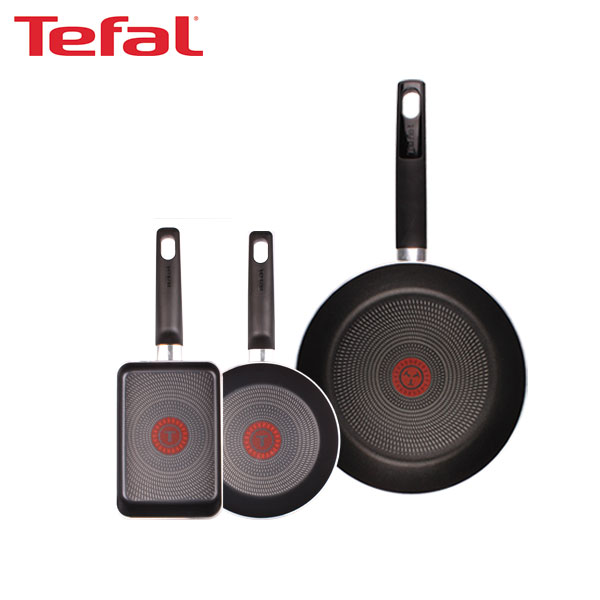 [테팔] 데코레이티브 시리즈 프라이팬 24cm+미니팬 18cm+사각 에그팬 12X18cm TFC-DS4EP18S18