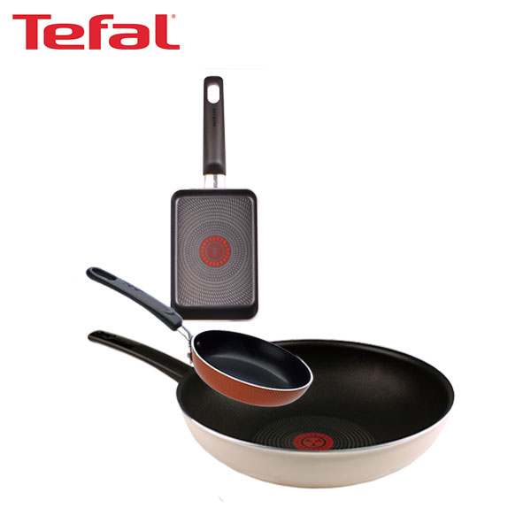 [테팔] 데코레이티브 시리즈 멀티팬 28cm+미니팬 12cm+사각 에그팬 12X18cm TFC-DSWEP12S18