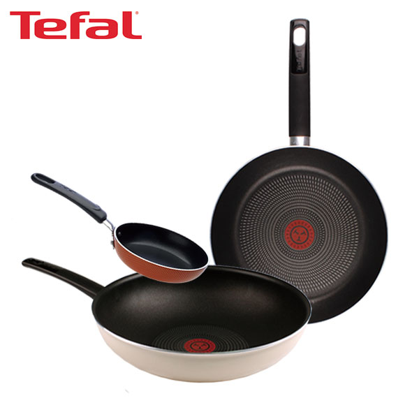 [테팔] 데코레이티브 시리즈 프라이팬 26cm+멀티팬 28cm+미니팬 12cm TFC-DS6WEP12