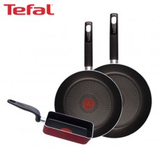 [테팔] 데코레이티브 시리즈 프라이팬 26cm+28cm+사각 에그팬 12X18cm TFC-DS68EPS18