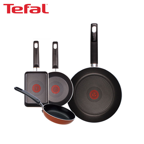 [테팔] 데코레이티브 시리즈 프라이팬 24cm+미니팬 12cm+미니팬 18cm+사각 에그팬 12X18cm TFC-DS4EP3SET