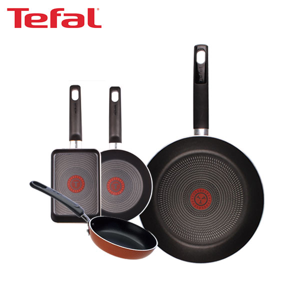 [테팔] 데코레이티브 시리즈 프라이팬 26cm+미니팬 12cm+미니팬 18cm+사각 에그팬 12X18cm TFC-DS6EP3SET
