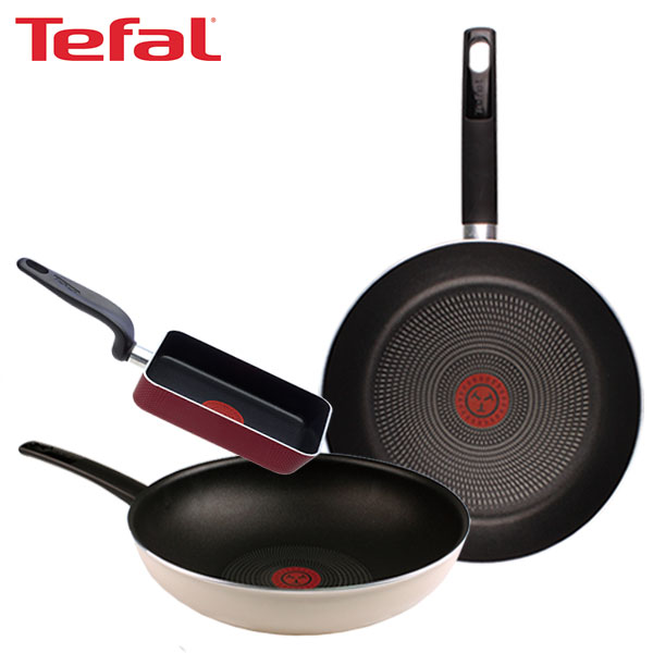 [테팔] 데코레이티브 시리즈 프라이팬 30cm+멀티팬 28cm+사각 에그팬 12X18cm TFC-DS30WEPS18