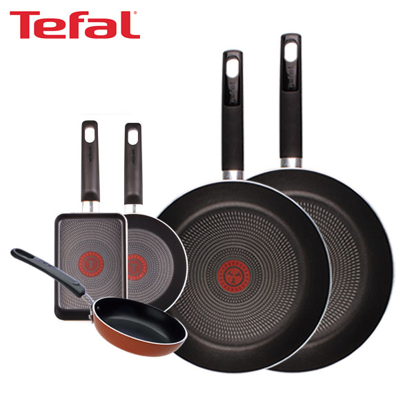 [테팔] 데코레이티브 시리즈 프라이팬 28cm+30cm+미니팬 12cm+미니팬 18cm+사각 에그팬 12X18cm TFC-DS830EP3SET