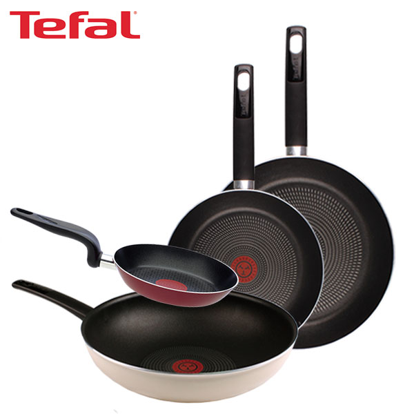 [테팔] 데코레이티브 시리즈 프라이팬 24cm+28cm+멀티팬 28cm+미니팬 18cm TFC-DS48WEP18