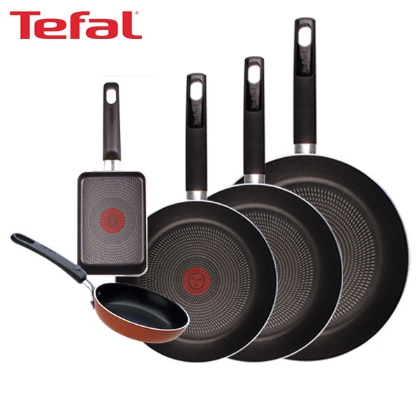 [테팔] 데코레이티브 시리즈 프라이팬 24cm+26cm+30cm+미니팬 12cm+사각 에그팬 12X18cm TFC-DS4630EP12S18