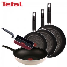 [테팔] 데코레이티브 시리즈 프라이팬 24cm+26cm+30cm+멀티팬 28cm+사각 에그팬 12X18cm TFC-DS4630WEPS18