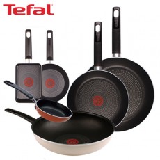 [테팔] 데코레이티브 시리즈 프라이팬 24cm+28cm+멀티팬 28cm+미니팬 12cm+미니팬 18cm+사각 에그팬 12X18cm TFC-DS48WEP3SET