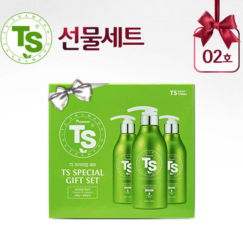 [TS샴푸] 프리미엄 TS 샴푸 선물세트 2호(프리미엄TS 샴푸 500ml, 샴푸 300ml×2개, 선물박스)