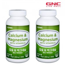 [GNC] 칼슘앤마그네슘 위드 비타민D(90정) 1+1 (3개월)