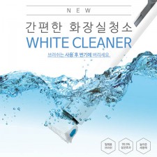 ONU 화이트 크리너 화장실 청소기 핸들1개+리필1팩(8장)