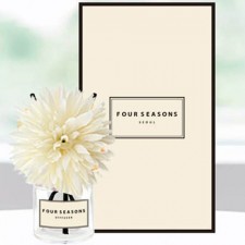 포시즌 플러워 차량용 디퓨저 50ml 선물세트 니들맘_화이트