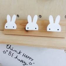 우드 토끼 벽걸이 다용도걸이 옷걸이 후크