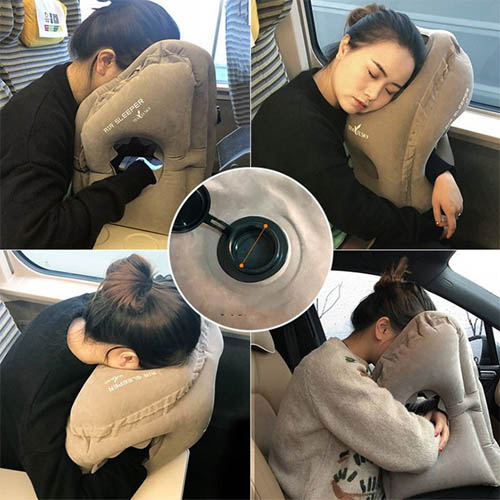 휴대용 에어 쿠션 수면 베개