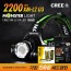 몬스터라이트 2200 XM-L2 U3 LED 줌 헤드랜턴 SET (18650 2EA+2구충전기)