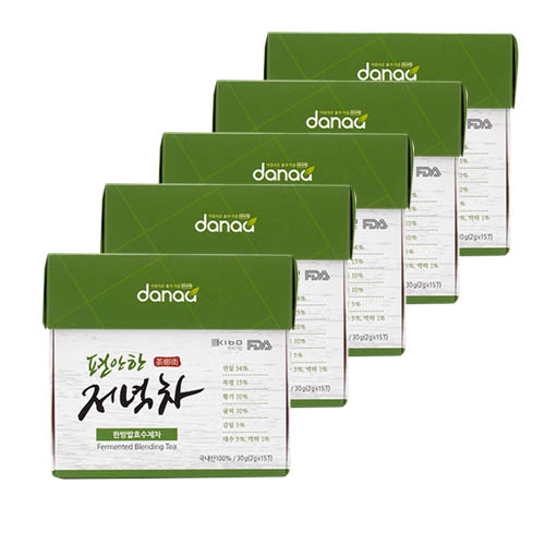 편안한 저녁차 30g (2gx15T)*5EA