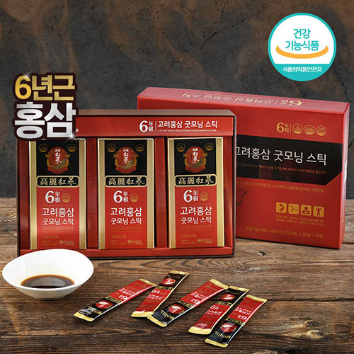 오리진 6년근 고려홍삼 굿모닝스틱 10mlx60포