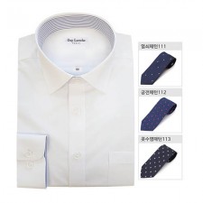 기라로쉬 화이트 셔츠+패턴넥타이 set (GRNRR-00881 & GL-NT-111,112,113)