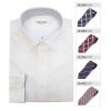 기라로쉬 화이트 셔츠+체크넥타이 set (GRNRR-00881 & GL-NT-114,115,116,117)