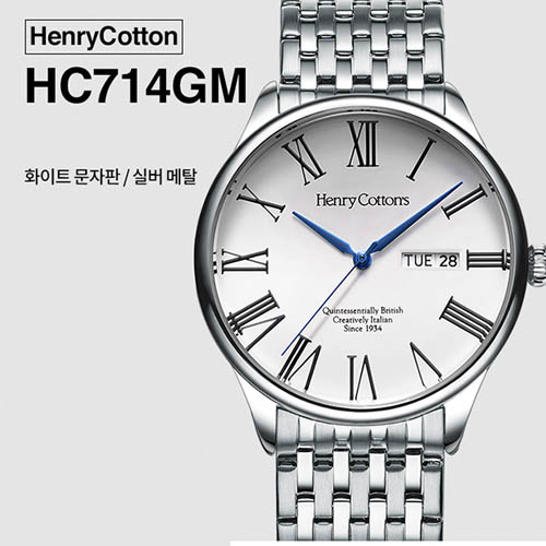 헨리코튼 2019년 신상품 손목시계 정품 HC714GM