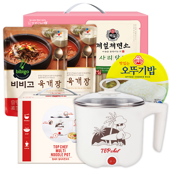 탑셰프 멀티라면포트 비비고육개장2P 당면 오뚜기밥(5종)