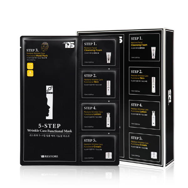 리스토어 5-스텝  링클캐어 기능성 마스크팩 25ml*10ea