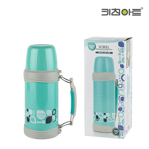 키친아트 스테인레스 보온병 750ml (민트)