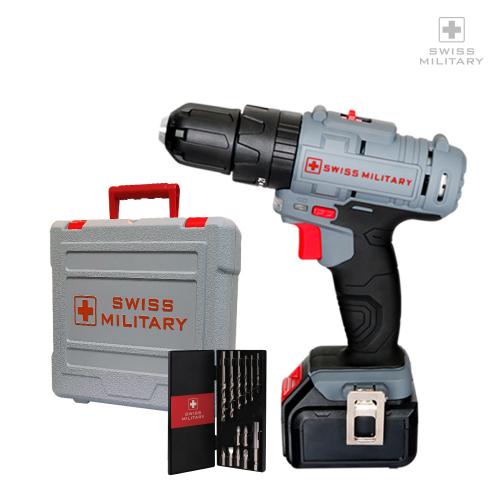 [스위스밀리터리] 리튬이온 18V 전동 햄머 드릴 SML-1800M