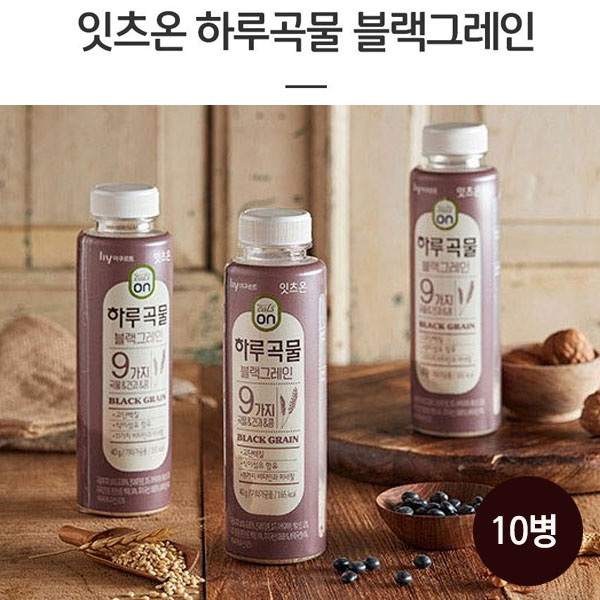 [한국야쿠르트] 잇츠온 하루곡물 블랙그레인 40g x 10병