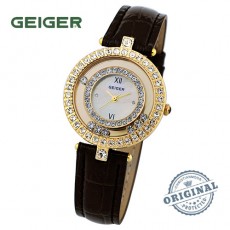 [GEIGER] 가이거 여성 가죽 시계 GE394_GDBK