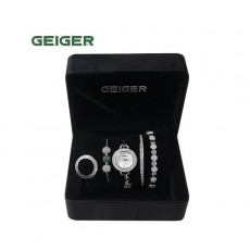[GEIGER] SET 가이거 여성 메탈 시계  GE61173_WT