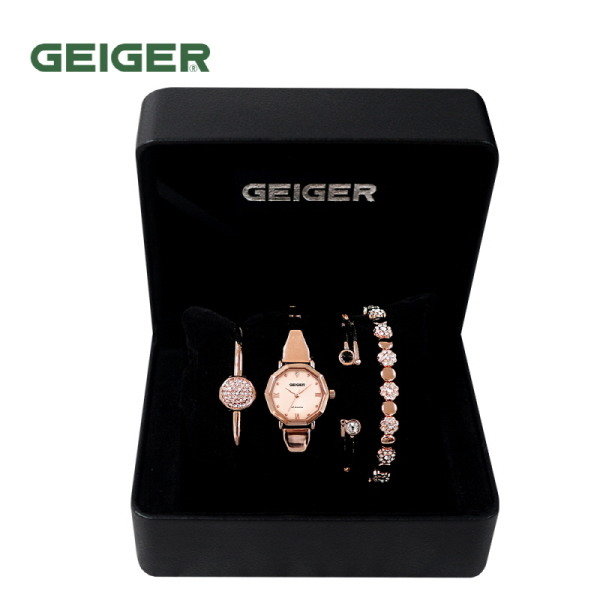 [GEIGER] SET 가이거 여성 메탈 시계 GE61200_RG