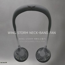 윙스톰 LED넥밴드 선풍기