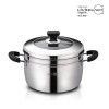 [리빙아트] 제로 스텐 24cm 단층 찜솥