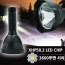 LED 충전식 후레쉬 손전등 서치라이트 W572