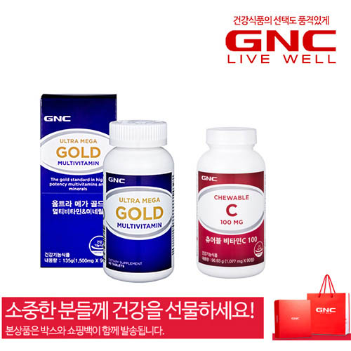 [GNC] 프리미엄 남녀 종합비타민 2종세트-선물박스+쇼핑백포함