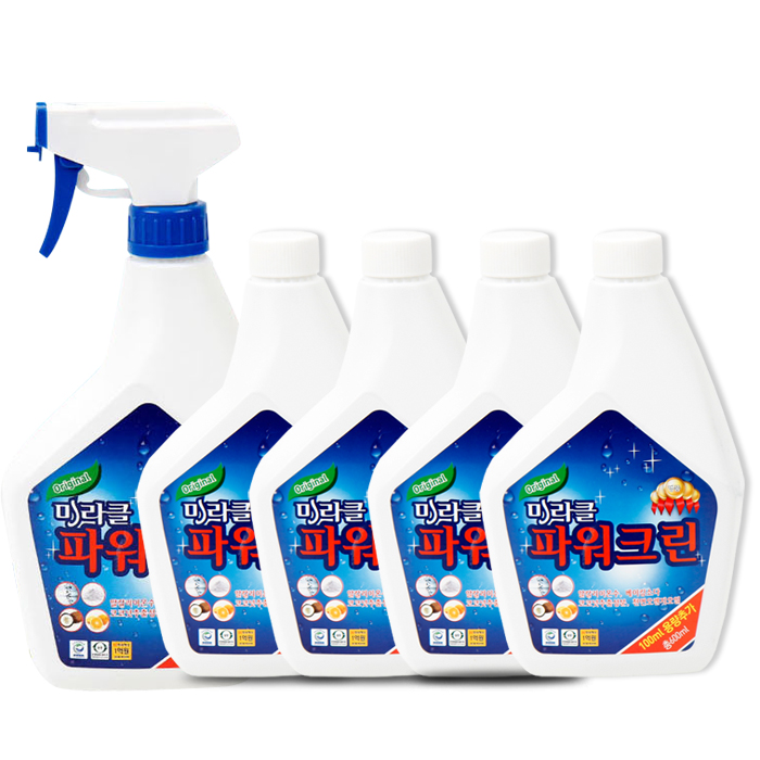 미라클 파워크린 600ml 5개 세트