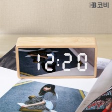 코비 BL20 대나무 LED 알람시계