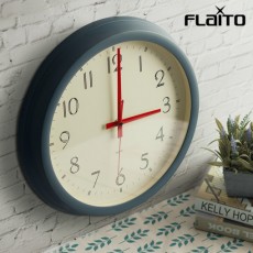 플라이토 레트로 원형 무소음 인테리어벽시계 35cm