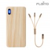 플라이토 M-30 우드 액정슬림 고속충전 휴대용 보조배터리 10000mAh