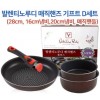 발렌티노루디 매직핸즈 기프트세트 D (28cm,16cm냄비,20cm냄비,매직핸들)