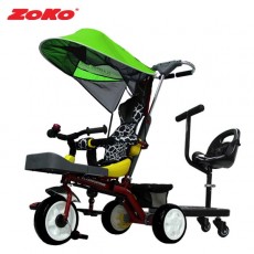 ZOKO 조코 플러스C600 유아세발자전거(완성품)-레드+2인용올라이더+풋홀더+썬쉐이드(그린)