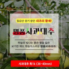 청양 사과대추 특1k (36-40mm)
