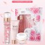 코리아나 쇼 로즈 페탈 블루밍 스킨케어 세트 (스킨 에센스 120g/젤 크림 55g/클렌징 폼 50g)