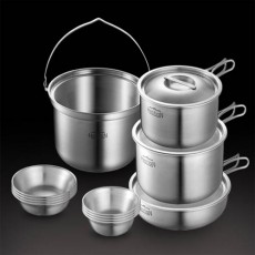 헤스티앙 스텐 통삼중(3PLY) 명품 코펠 16종 COWS3PLYCOSS