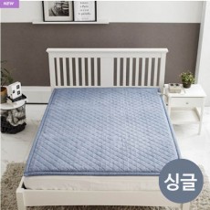 [더조은잠] 마이크로모달 온열DC 탄소섬유매트 싱글 무지블루