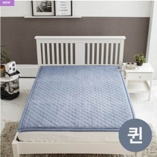 [더조은잠] 마이크로모달 온열DC 탄소섬유매트 퀸 무지블루